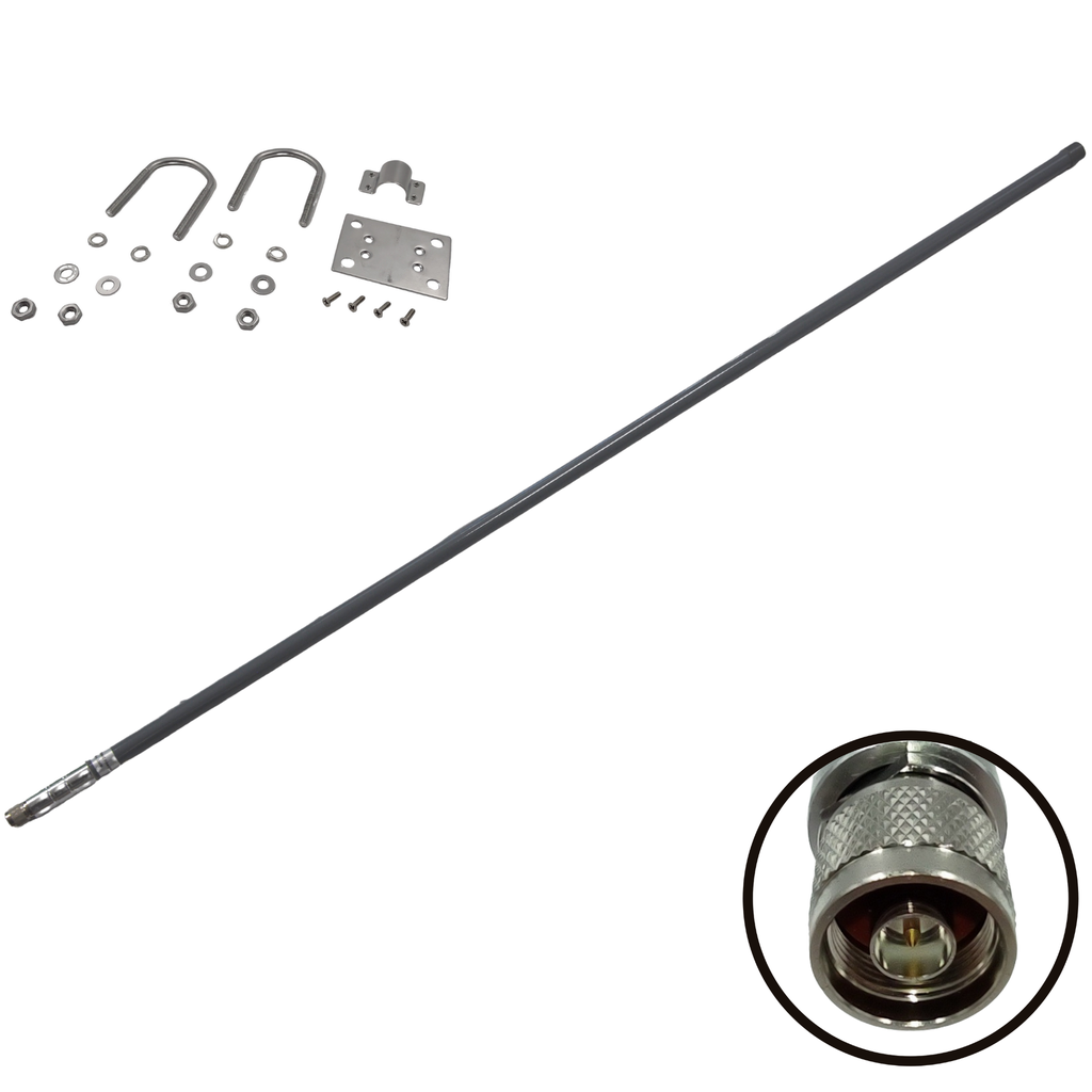 Heliumtech 10 dBi LoRaWAN 900 MHz Fiberglass Antenna (N Male)