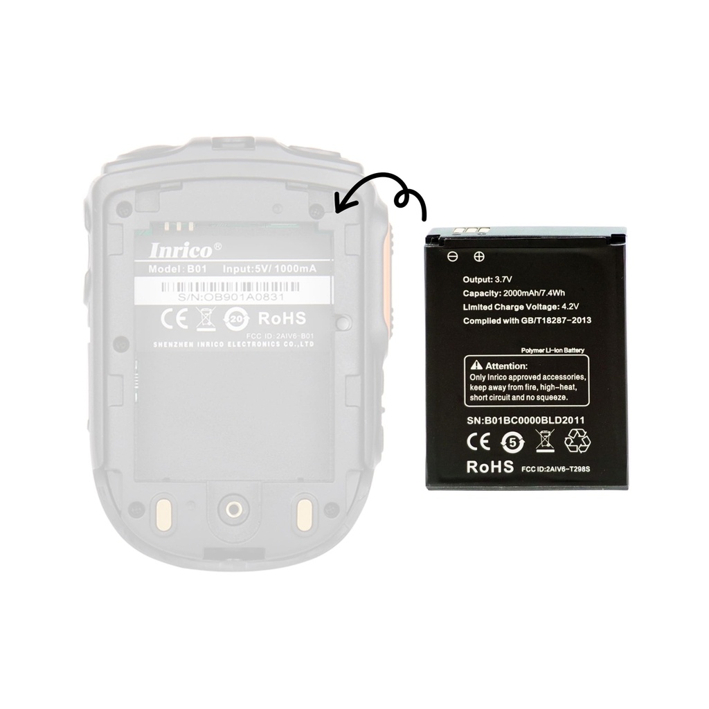 Inrico B01 Battery