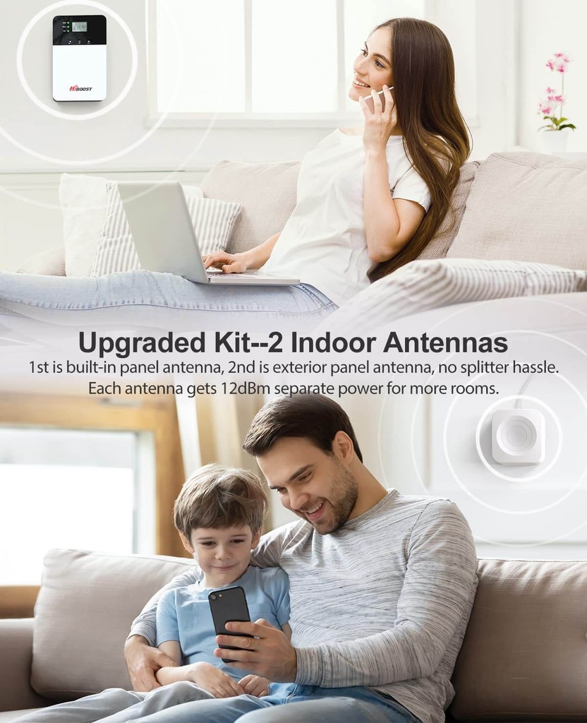 HiBoost 4K Plus Cellular Booster Kit - antennas