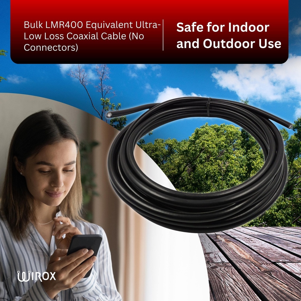 Wirox LMR400  Equivalent Coax Cable (Per Foot)