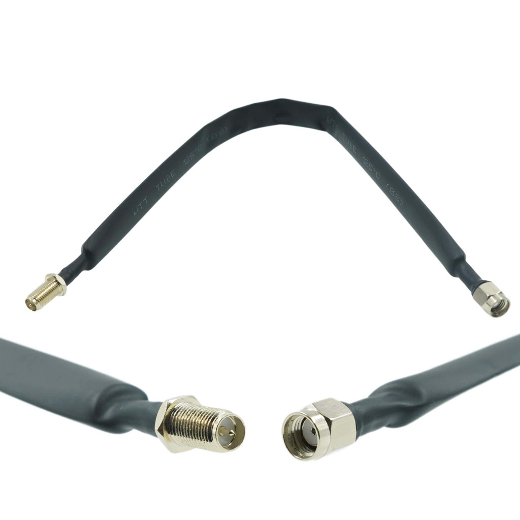 Low Loss Flat Coaxial Window Cable (RP SMA Male/RP SMA Female)