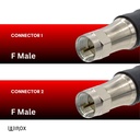 Wirox 15m/49ft  (F Male/F Male) RG11 Coax Cable