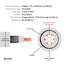 Wirox 15m/49ft  (F Male/F Male) RG11 Coax Cable