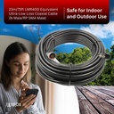 Wirox 23m/75ft (N Male/RP SMA Male) LMR400 Equivalent Low Loss Coaxial Cable