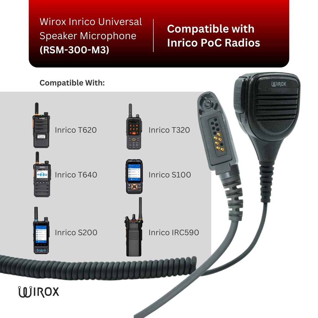 Wirox Inrico Universal Speaker Microphone