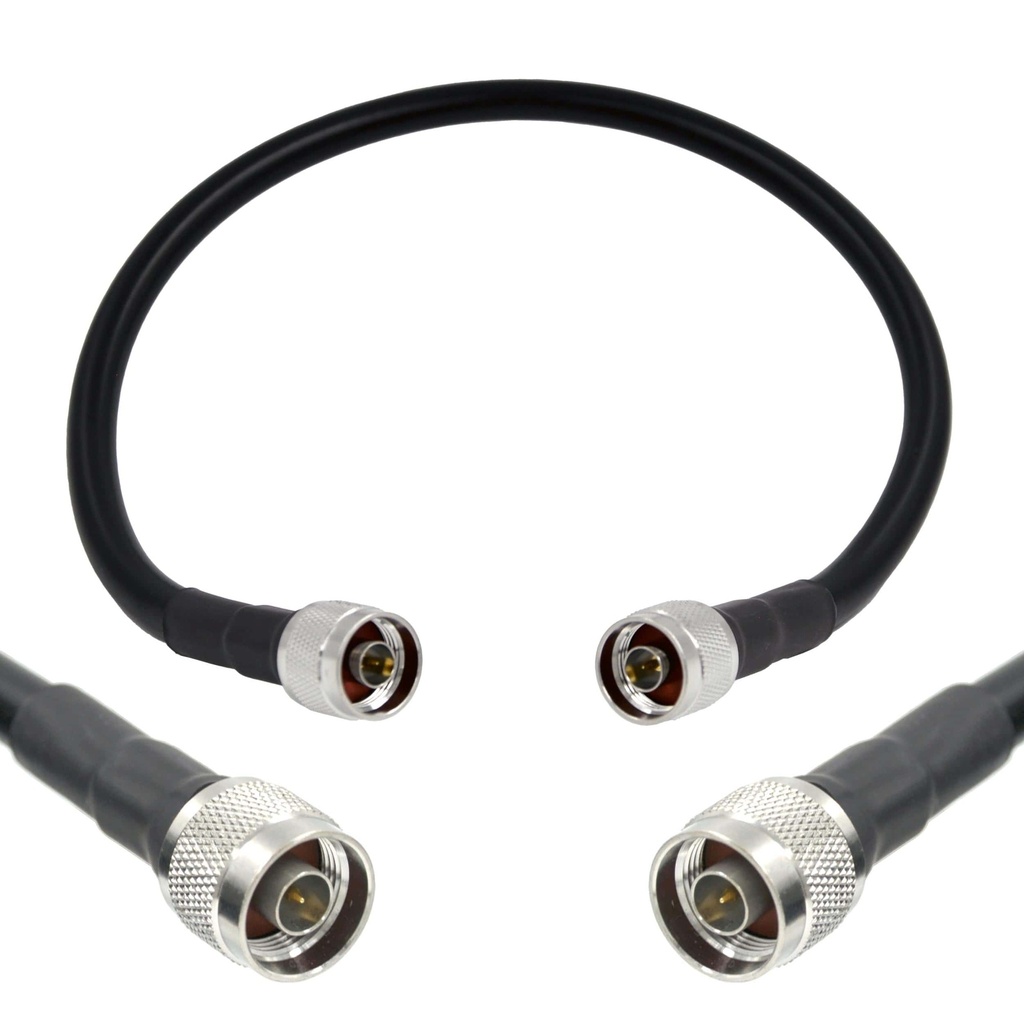 Wirox 0.5m/1.6ft (N Male/N Male) LMR400 Equivalent Coax Cable
