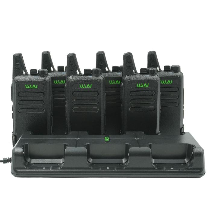 WLN KD-C1 Six Unit GMRS Radios With Multi Charger