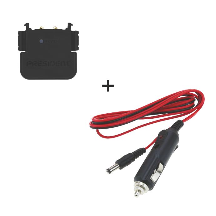 President RANDY (ONLY) Car Adapter Bundle Kit (cig plug lighter & home charger)