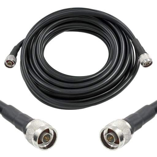 [WRX-09-NMNM-400] Wirox 9m/30ft (N Male/N Male) LMR400 Equivalent Coax Cable
