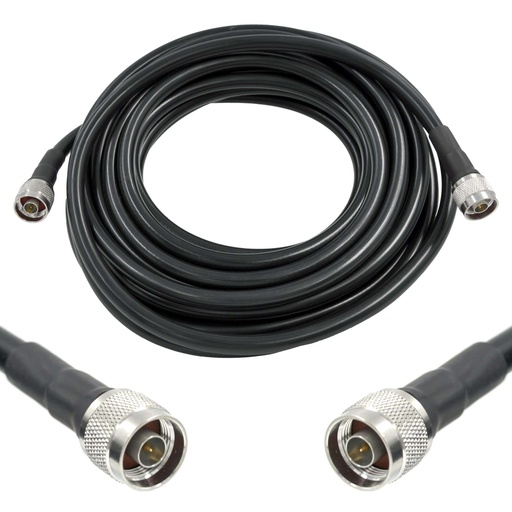 [WRX-9-L400-NMNM] Wirox 9m/30ft (N Male/N Male) LMR400 Equivalent Coax Cable