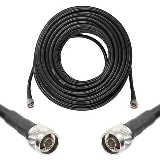 [WRX-23-L400-NMNM] Wirox 23m/75ft (N Male/N Male) LMR400 Equivalent Coax Cable