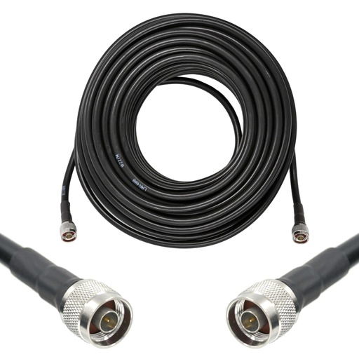 [WRX-23-NMNM-400] Wirox 23m/75ft (N Male/N Male) LMR400 Equivalent Coax Cable