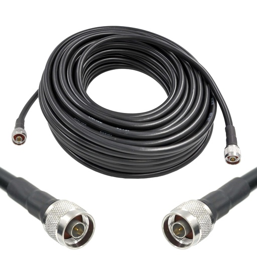 [WRX-30-L400-NMNM] Wirox 30m/100ft (N Male/N Male) LMR400 Equivalent Coax Cable