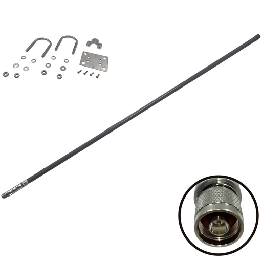 [HTOA10NM] Heliumtech 10 dBi LoRaWAN 900 MHz Fiberglass Antenna (N Male)