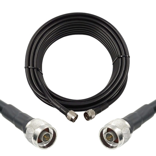 [WRX-6-NMNM-400] Wirox 6m/20ft (N Male/N Male) LMR400 Equivalent Coax Cable