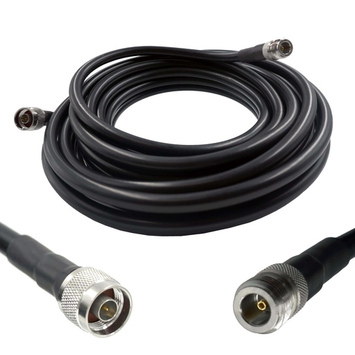 [WRX-9-L400-NMNF] Wirox 9m/30ft (N Male/N Female) LMR400 Equivalent Coax Cable