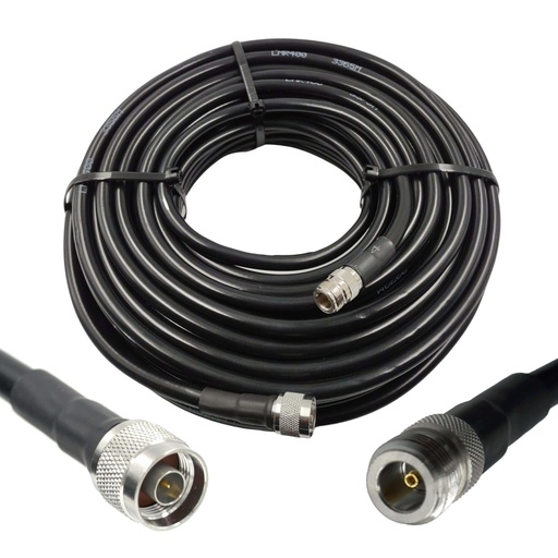 [WRX-30-NMNF-400] Wirox 30m/100ft (N Male/N Female) LMR400 Equivalent Coax Cable