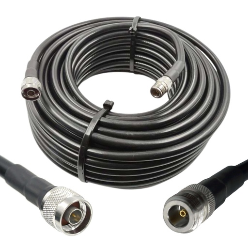 [23M400NMMF] Wirox 23m/75ft (N Male/N Female) LMR400 Equivalent Low Loss Coaxial Cable