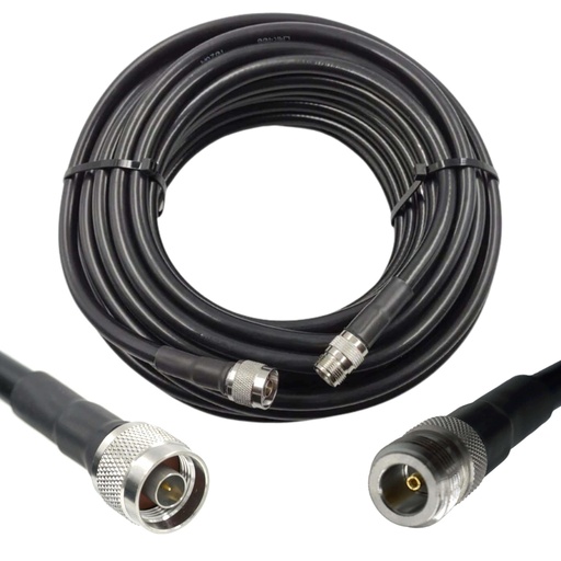 [WRX-15-L400-NMNF] Wirox 15m/49ft (N Male/N Female) LMR400 Equivalent Coax Cable